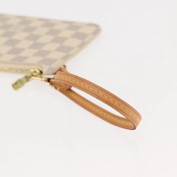 LOUIS VUITTON Damier Azur Neverfull PM Pouch Accessory Pouch LV Auth BA6980 - Picture 9 of 16